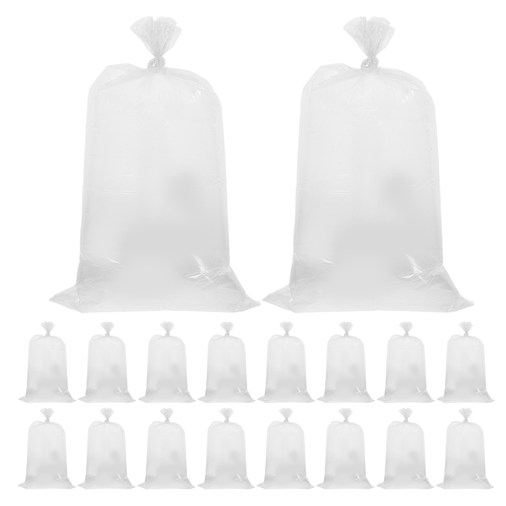 100pcs Clear Cotton Candy Bags Cotton Candy Supplies for Cotton Candy Sticks and Cones Bulk Individual Bags for Cotton Candy Stand Accessories and Events